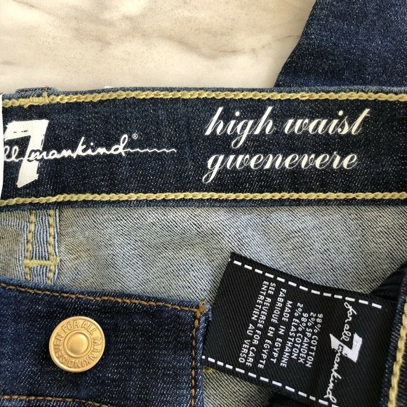 7 For all Mankind Women's 'High Waist Gwenevere' Skinny Jeans RU0446190 size 23 - Picture 3 of 5
